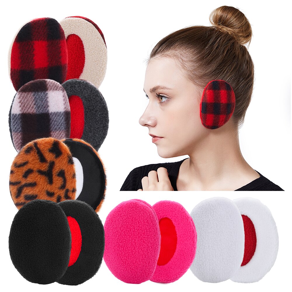 Adulte femmes homme hiver oreillettes sans bande chauffe-oreilles cache-oreilles couverture d'oreille polaire cache-oreilles: Set1-M