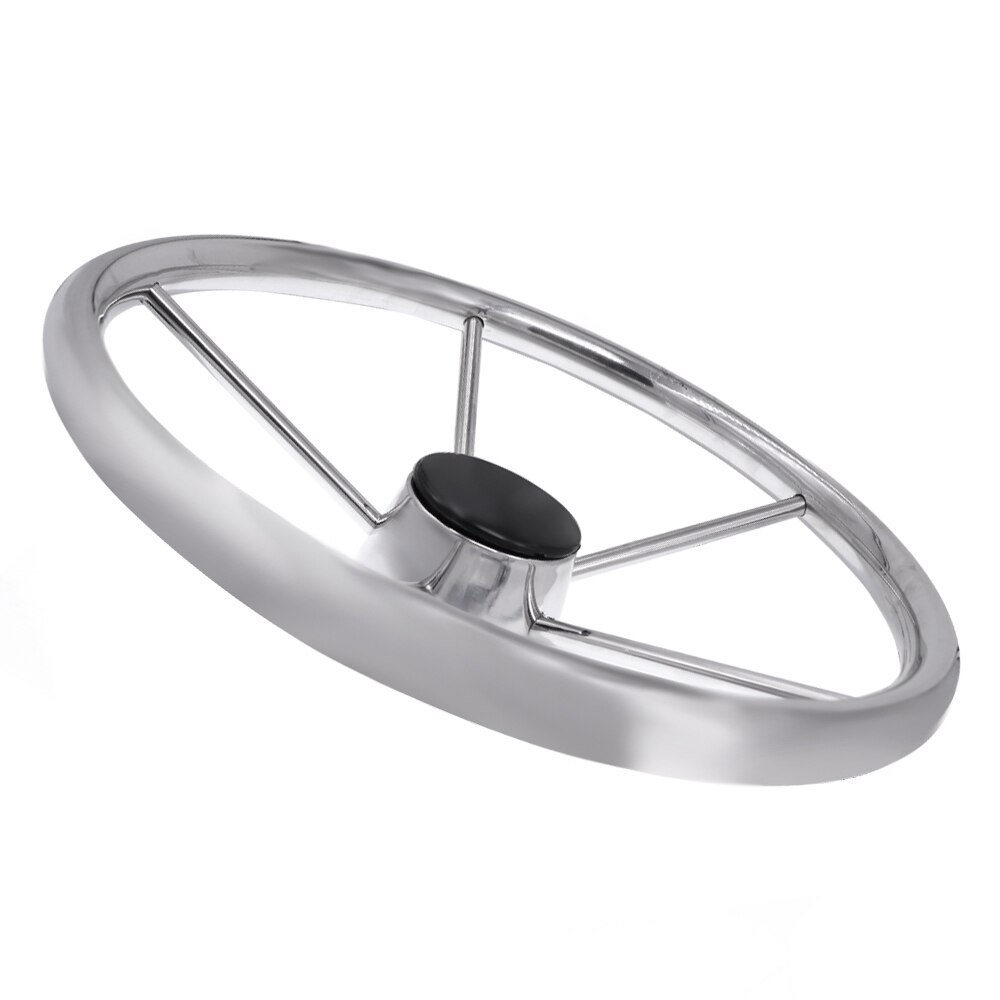 Boat accessories marine 11'' Boat Stainless Steel 5 Spokes Steering Wheel 280mm Dia for Marine Yacht