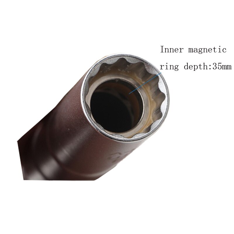 3/8 Universal Spark Plug Thin Magnetic 12 Angle Socket Adapter for Fire Nozzle Spark