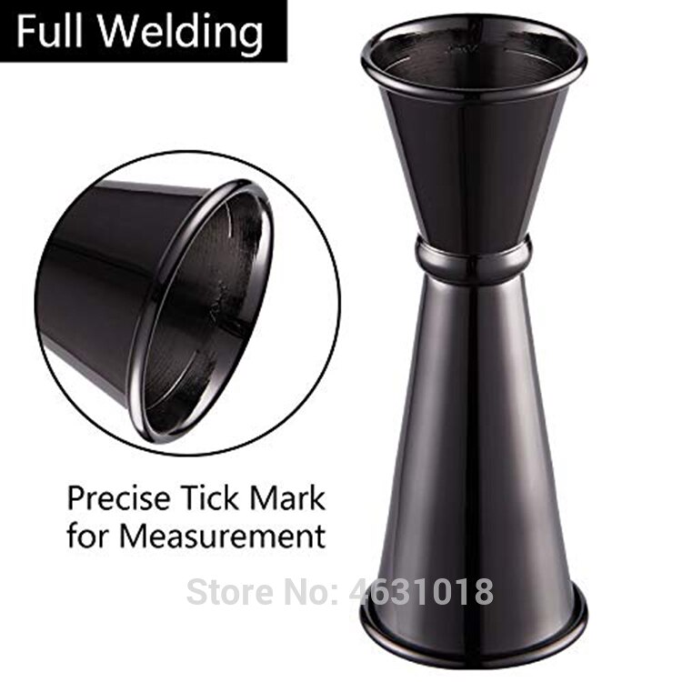 Herramienta de cóctel, vaso medidor de 30/60ml, barra de doble pared, Jigger Bar herramienta como acero inoxidable