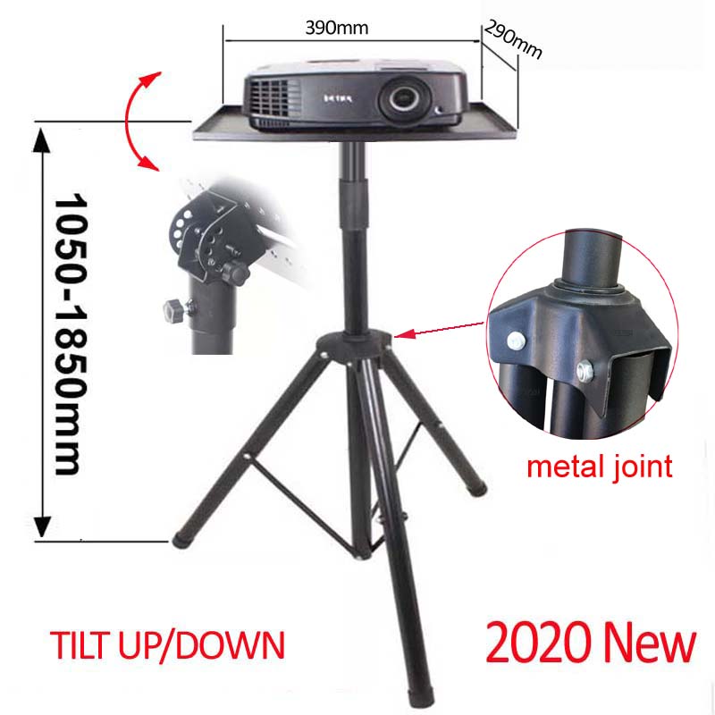 DL-PS3B 60KG 1050-1850mm universal projector tripod stand laptop floor stand height adjustable bracket DVD Player floor holder: TILT ONE