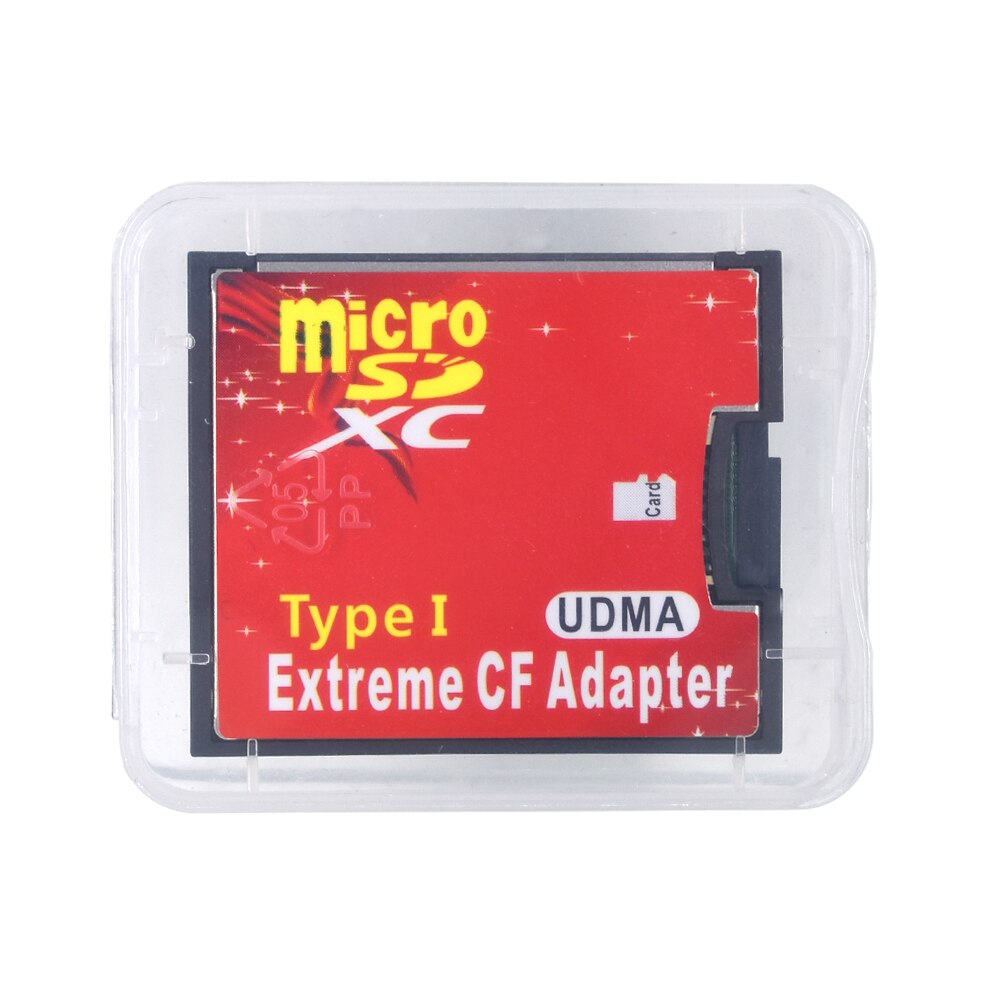 Tishric micro sd tf til cf kort adapter til microsd/hc til compact flash type i hukommelseskortlæser konverter til kamera