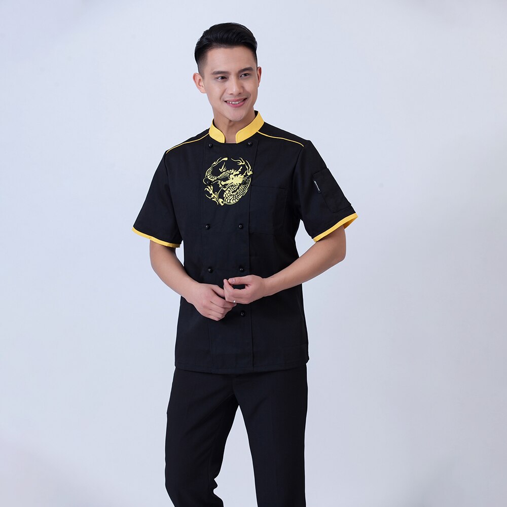 Uniforme de Chef para restaurante, ropa de trabajo de cocina, Hotel de uniforme de panadería, café, productos horneados, camisas de Chef
