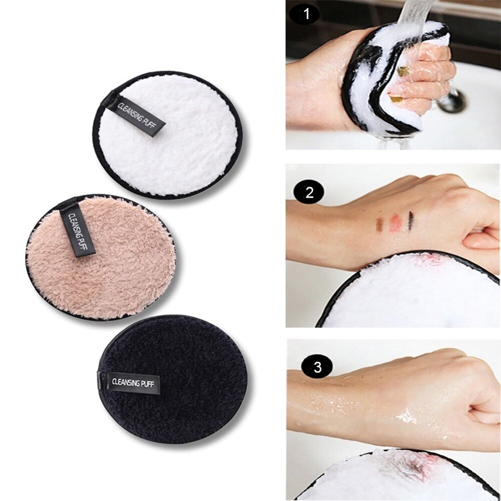 Makeup Remover Puff Women Soft Sponge Makeup Remover Powder Puff Face Cleaner Cleansing Cloth Pad Cleansing Powder Puff