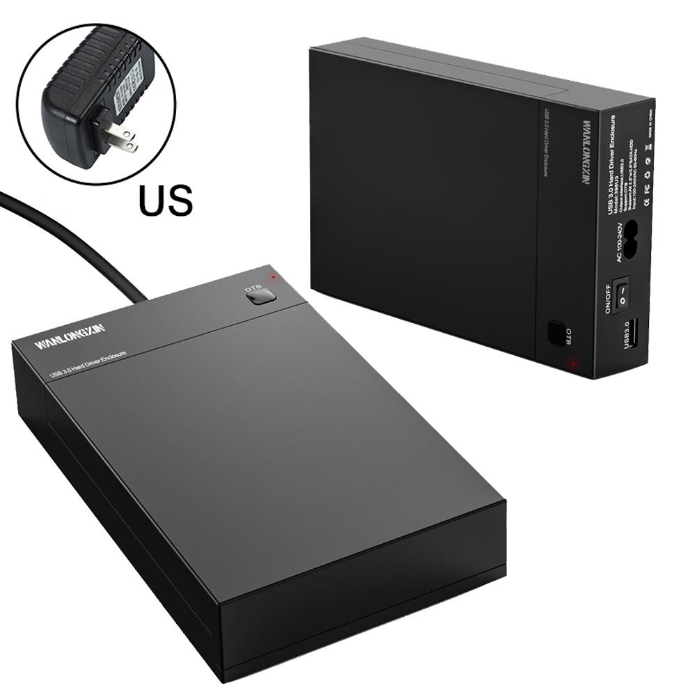USB 3.0 2,5 zoll/3,5 zoll SATA HDD Gehäbenutzen Externe festplatte Kasten Unterstützung UASP 10TB fahrer OTB eins berühren Sicherung: uns