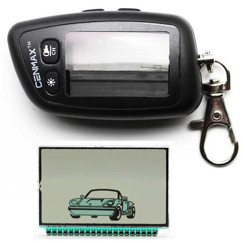 Caja y pantalla Lcd para Cenmax st-5a, Control remoto LCD con caja, llavero ST5/llavero: 1