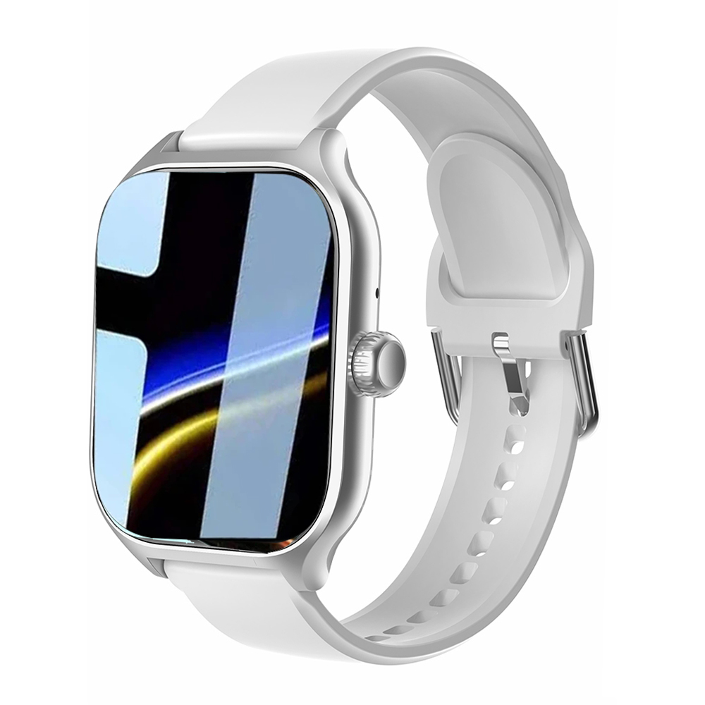 Reloj brillante GTS de , 1,73 pulgadas, 128x160, llamada Bluetooth para niños y niñas, esfera de Fitness, recordatorio de personalización, brújula, relojes inteligentes: Blanco