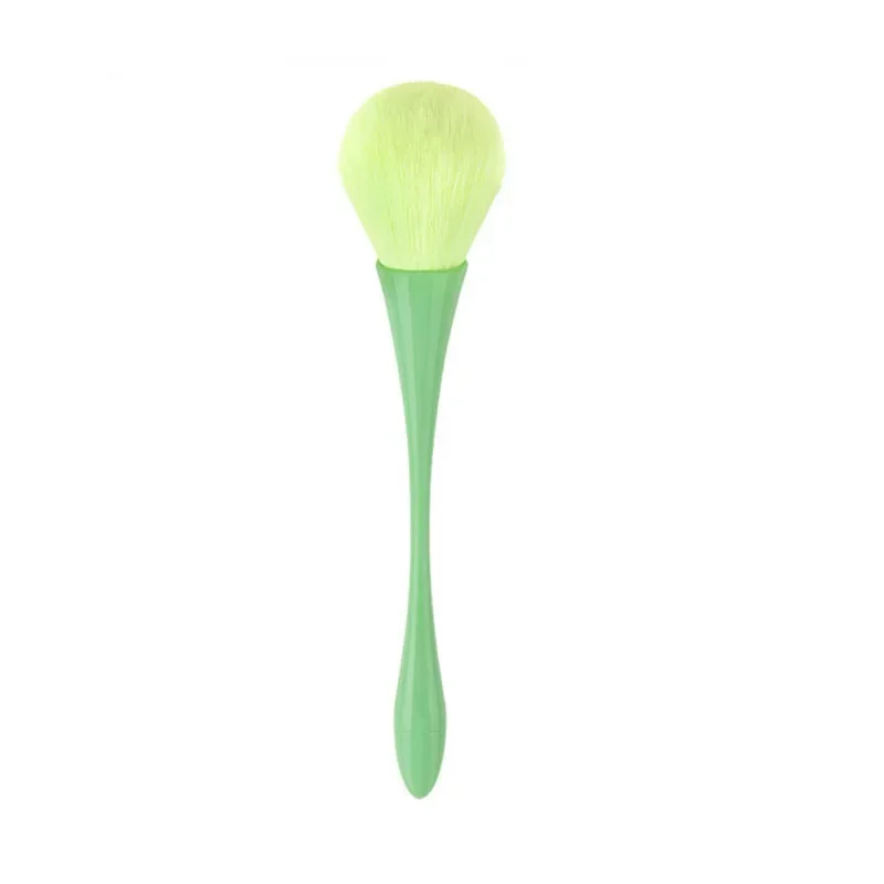 Brocha para colorete en polvo de oro rosa, brocha de maquillaje , cosmética grande para cara, brocha colorete, herramienta de maquillaje: Morado
