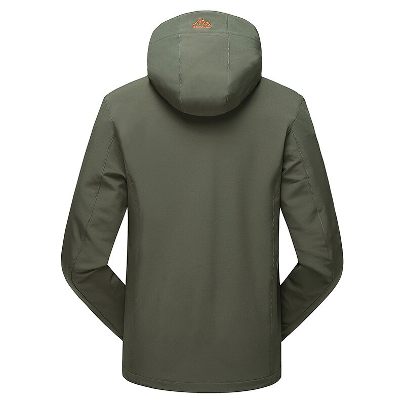Mænd efterår forår softshell jakker camp fish trekking hike climb vandtæt åndbar oversize plus size mandlig frakke elastisk