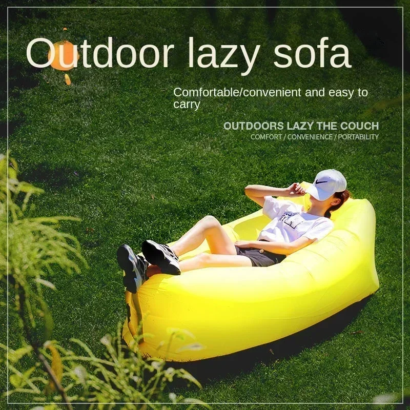 sofá inflable al aire libre Camping Festival de Música Cama inflable para adultos Cojín de aire Cojín de aire Sofá portátil