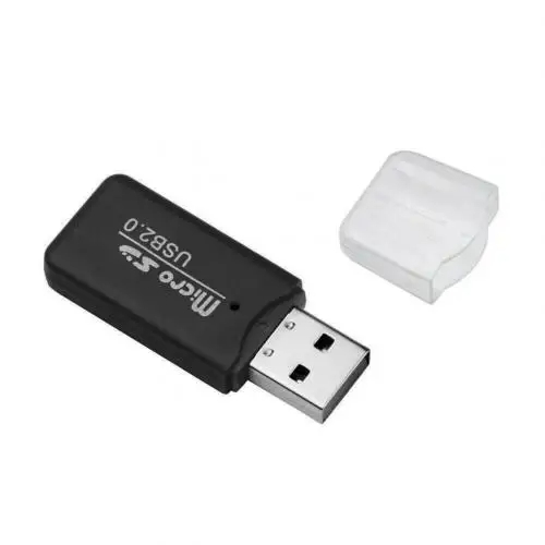 NNBILI USB micro-SD/TF Card Reader USB 2.0 Mini Mobile Phone Memory Card Reader High Speed USB Adapter For Laptop Computer: SKY BLUE