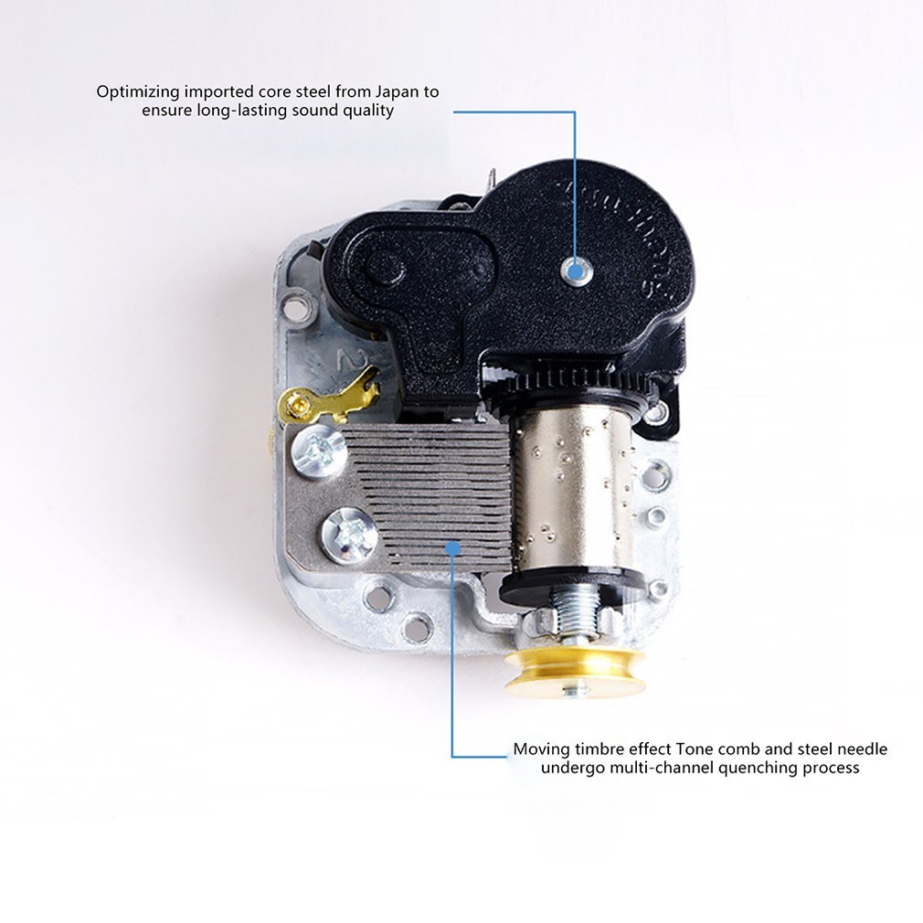 Diy Children'S 4D Wooden Music Box Mechanical Music Box Home Decoration Star Space Exploration Spacecraft Crafts