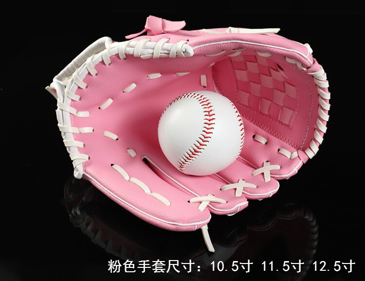 Kids Baseball Handschoen Lederen Mannen Linkerhand Accessoires Baseball Handschoen Training Apparatuur Guante Beisbol Baseball Pitching: Bruin / M