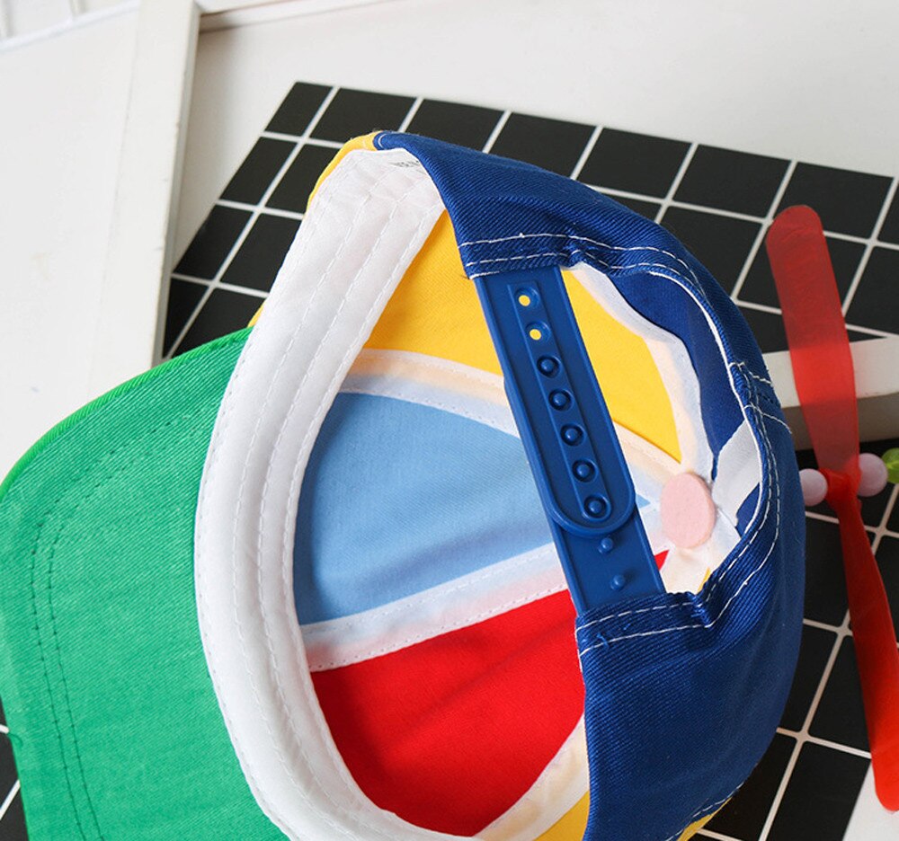 Funny Hat Propeller Cap Hat Helicopter Rainbow Tweedle Pride Party Kuso Fan.cy Dress Nerd Children's Picnic Party Hats