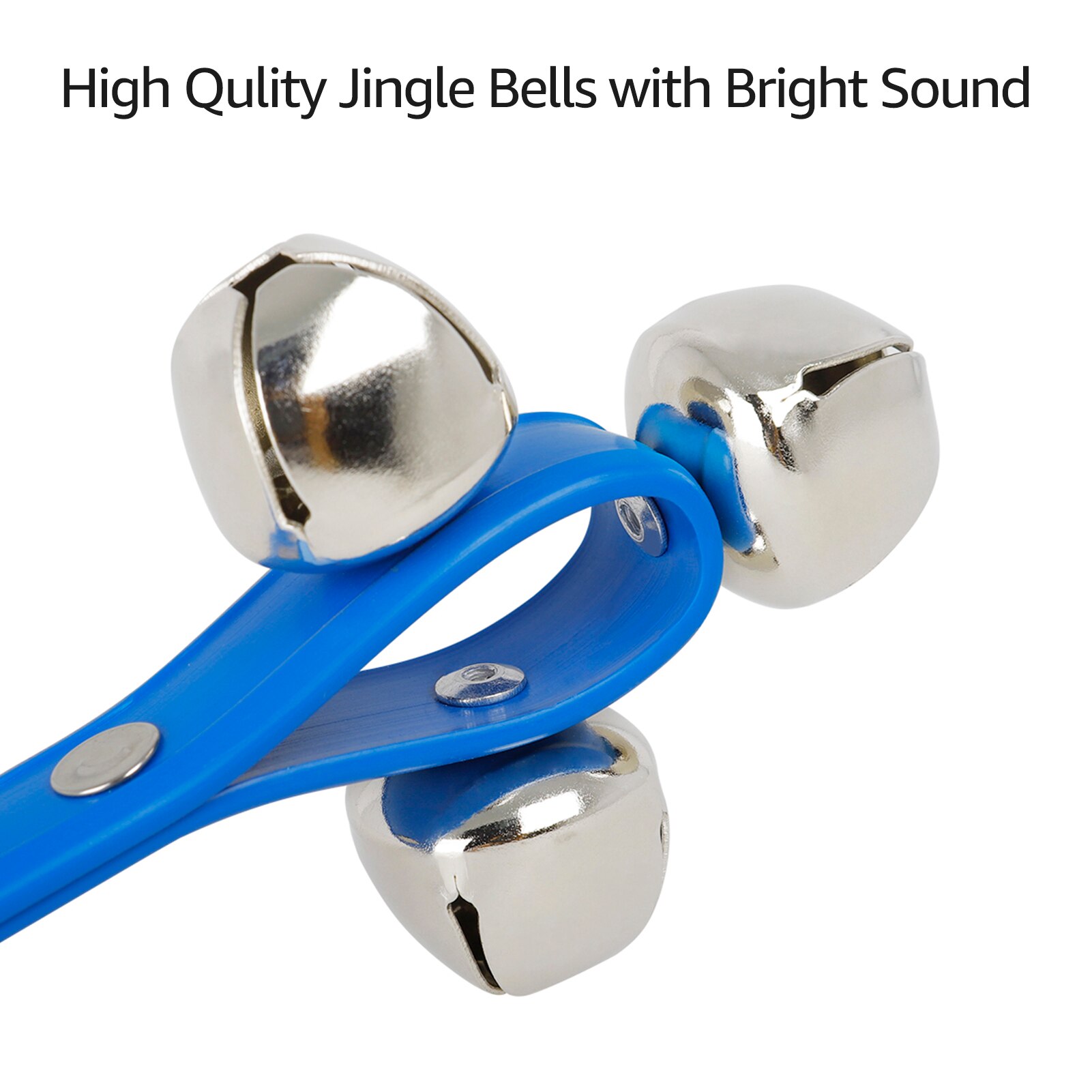Muslady Handvat Bell Shaker Tafelbel Stok Percussie Muzikaal Speelgoed Met 3 Jingle Bells Voor Kinderen