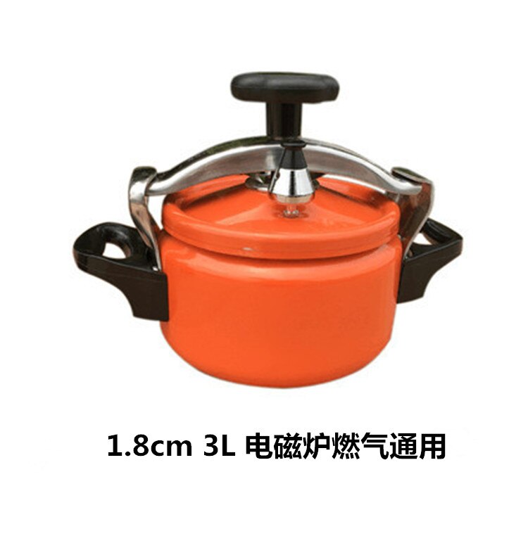 2/3L Pressure Cooker for 3-4 People Household Rice Cooker Gas Induction Cooker General High Pressure Cooker Soup Pot: 3L-1