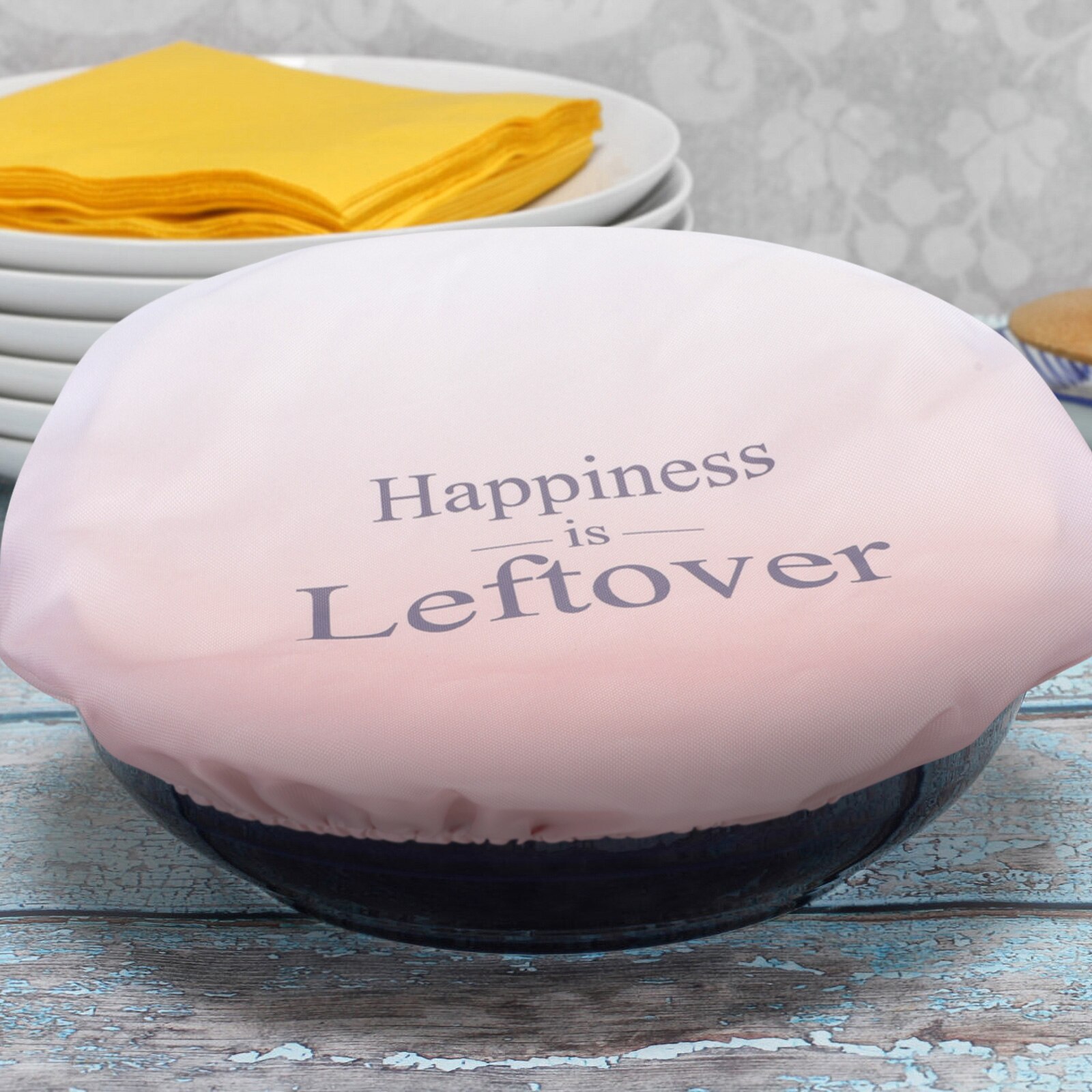 3pcs Elastic Band Bowl Covers Washable Reusable Refrigerator Bowl Cloth Lid