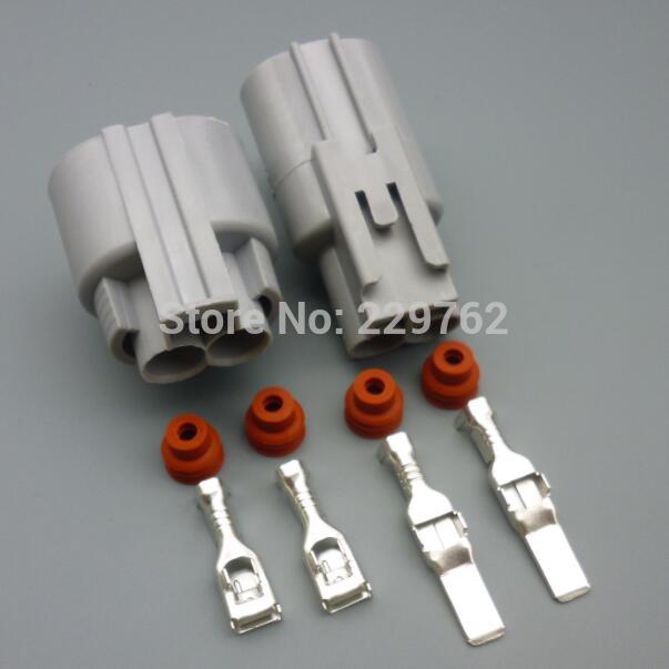 Shhworlsea-conector de ventilador electrónico para coche, accesorio masculino y hembra de 2 pines, resistente al agua, para Toyota Ford Focus Mazda Haima 176142, 2, 76143, 6