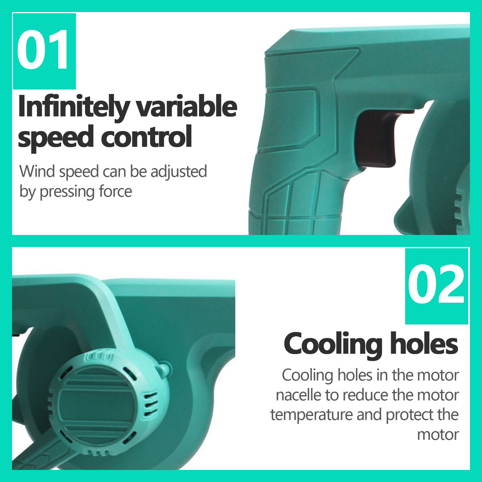 ANENG 18V 6000mAh Cordless Leaf Blower and Vacuum Lithium Battery 2-in-1 Electric Blower Air Volume for Home Garden Cleaning