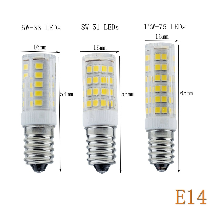 mini  g9 e14 5w 8w 12w ac 220v 240v keramisk ledet-kornpære kapsel krystalllys hvit lampe erstatter halogenlysekronelys