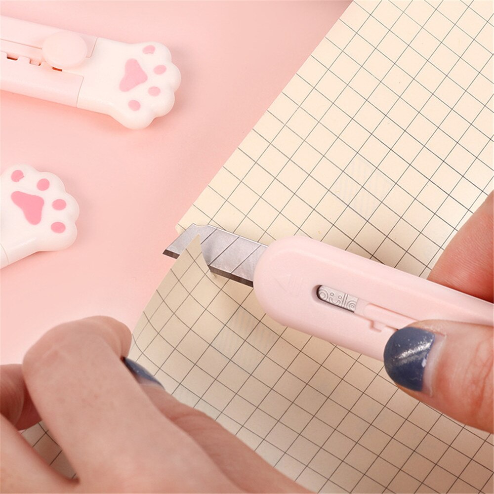 1-3 stücke Nette Katze Pfote Dienstprogramm Messer Kawaii Mini Kunst Messer Cutter knapp Umschlag DIY Werkzeuge Kreative Schreibwaren schule Liefert
