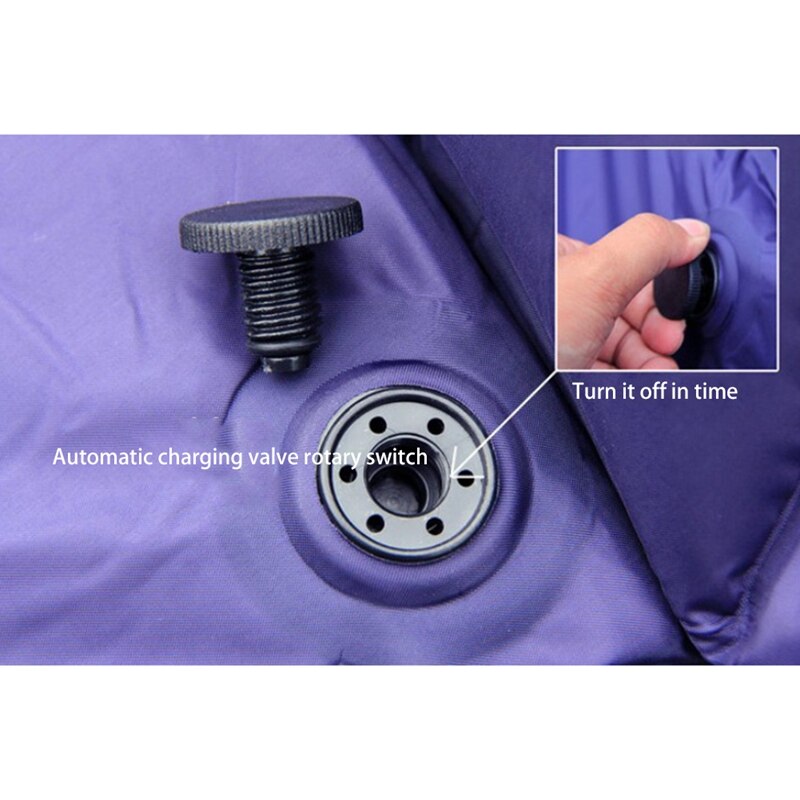 Outdoor Zelfopblazende Camping Mat Vochtbestendige Pad Pvc Opblaasbare Splicing Kussen Tent Mat Vouw-Staat Tent