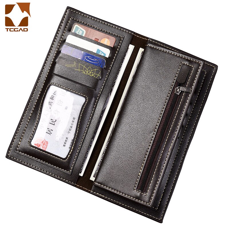 Men's wallet of leather short long Style purse male clutch erkek cuzdan portafoglio uomo men's purse card holder wallet men