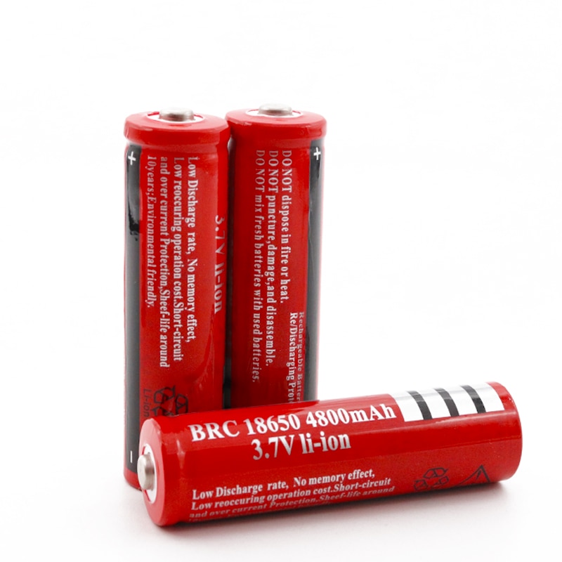 18650 battery 3.7V 6800mAh rechargeable liion battery for Led flashlight Torch batery litio battery+