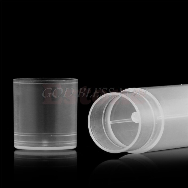 20Pcs Empty Clear Lip Balm Tubes Containers Transparent Lipstick