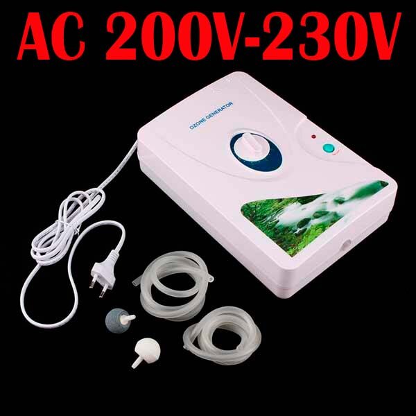 Home Dissolved pet odor free Ozone Generator ozone water air Ozonator sterilizer 220V 110V ionizer Air Purifiers Oil Meat Fresh: AC 220V