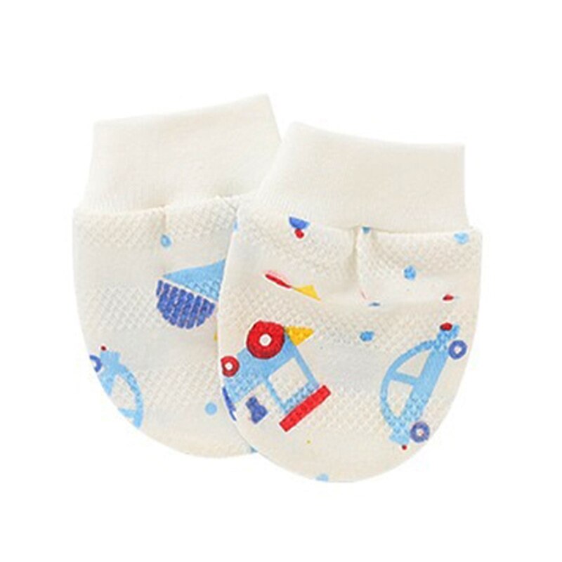 1 Pair Cotton Baby Infant Anti Scratching Gloves Newborn Protection Face Mittens P31B