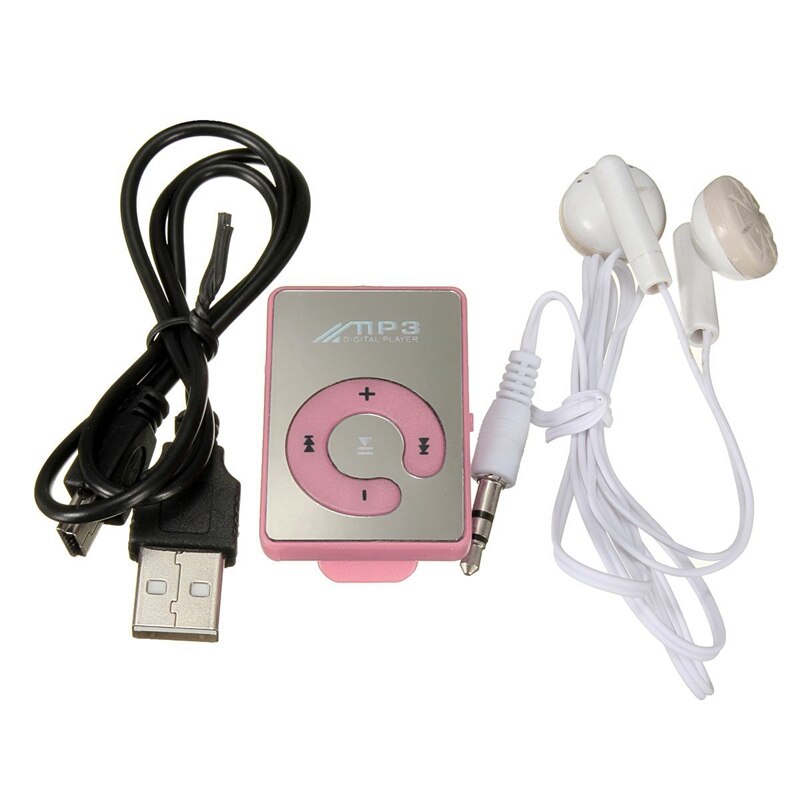 IG- Mini Music MP3 Player with USB Cable with Headphones Red