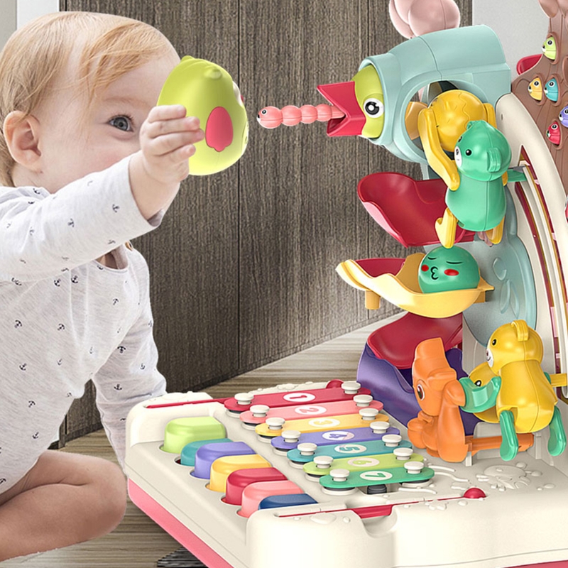 40JC 6 In 1 Musical Learning Baby Speelgoed Voor Kinderen Van 0-3 Jaar Oude Cultiveren Kinderen Interesse in Muziek Niet Giftig