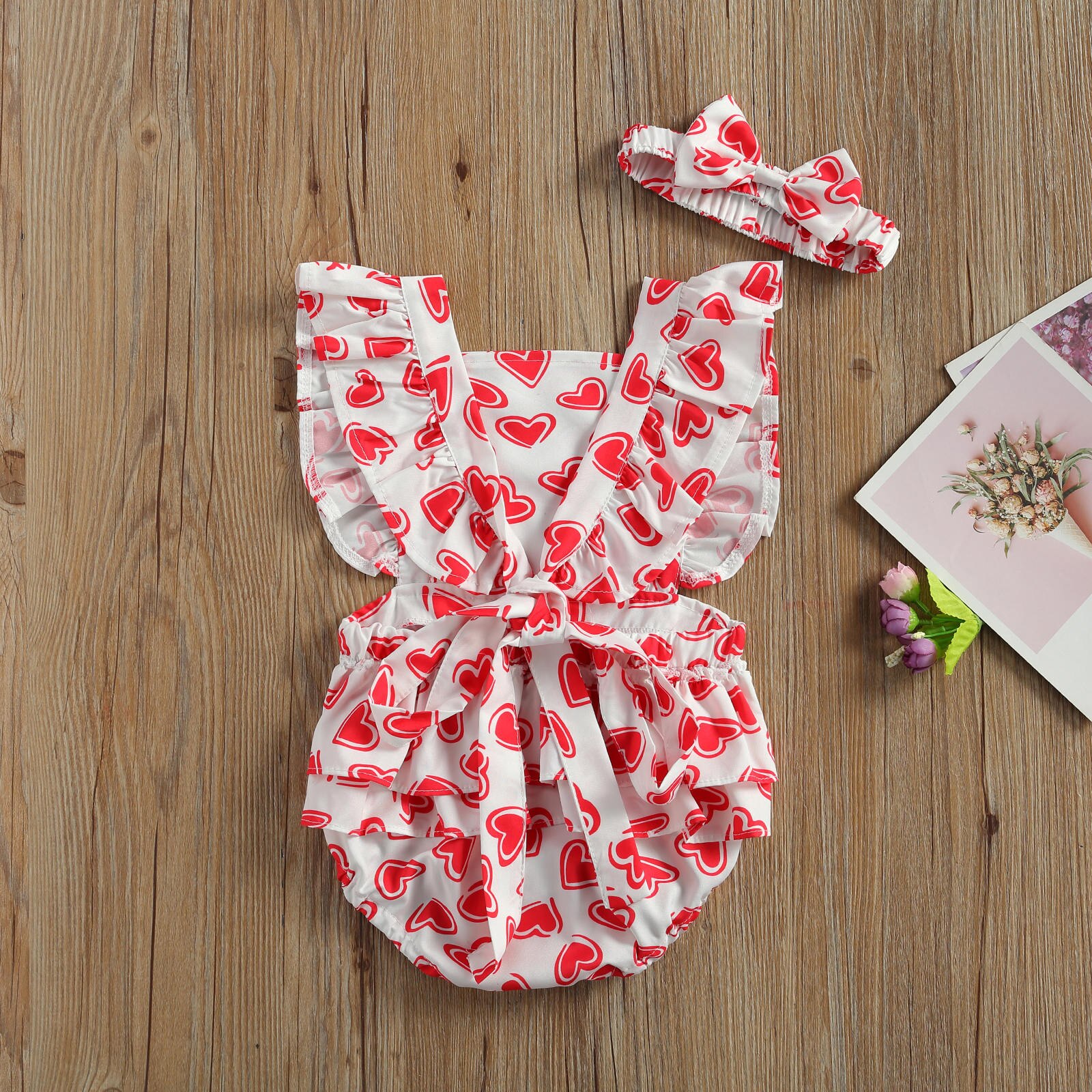Focusnm dia dos namorados bebê infantil meninas meninos bodysuits uma peça amor coração impressão linda macacões