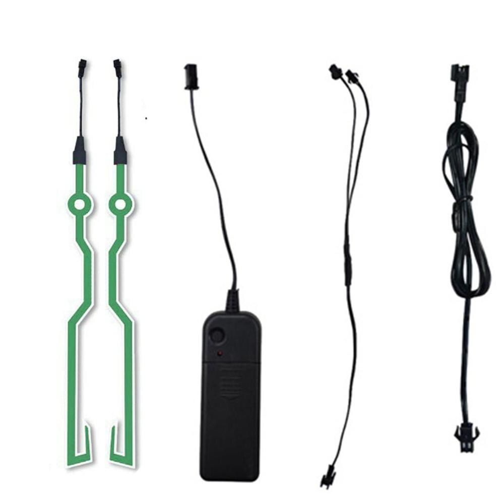 Practical Motorcycle Helmet Light Strip Locomotive Portable Strip Net Red Helmet Light Strip Light Strips: Green