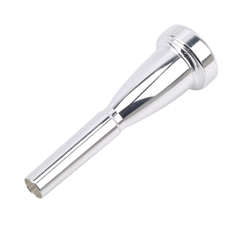 Boquilla de trompeta Meg 3C/5C/7C tamaño para principiantes de Bach, piezas de accesorios musicales de trompeta o ejercitador de dedos: Silver5C