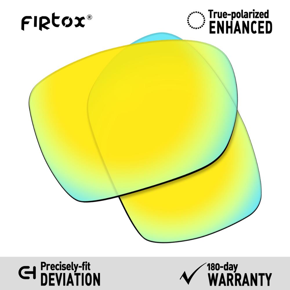 Firtox True UV400 Polarized Lenses Replacement for-Oakley Deviation OO4061 Sunglasses (Compatiable Lens Only) - Multiple Colors: 24K Gold