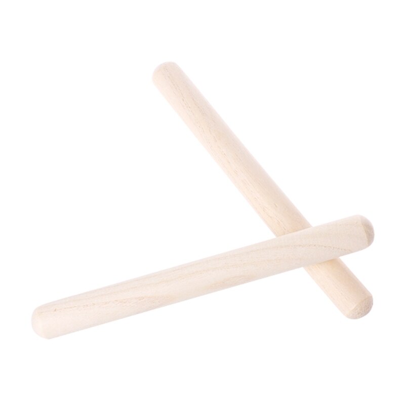 Baquetas de madera para niños, instrumento Musical de juguete de percusión de ritmo, 1 par
