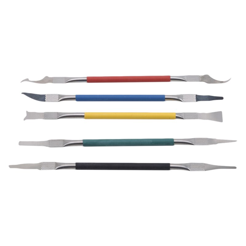 5Pcs/set Protable Dual Ends Pry Bar Dismantling Bar Tablet Mobile Phone Repair Tools Non-slip Crowbars: Default Title