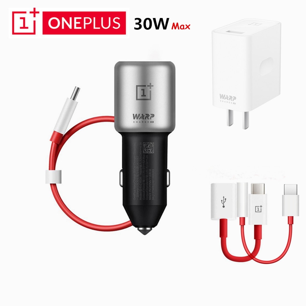 Original OnePlus Warp Auto Ladung Warp 30 Auto Ladegerät EU UK Eingang 12V 24V 4.5A Ausgang 5V 6A Max Für OnePlus 7 Pro