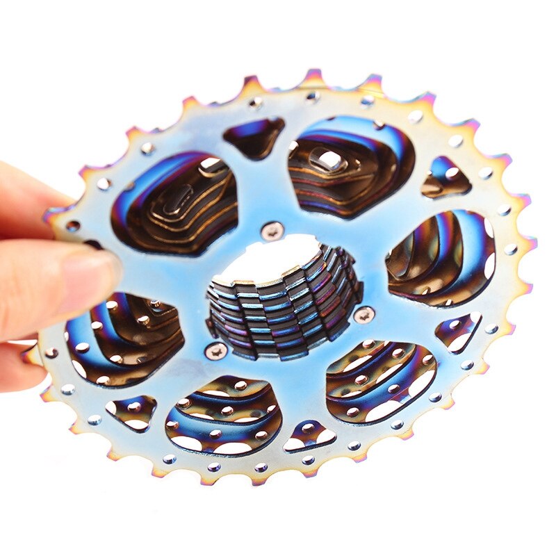 Mtb Fiets Cassette Vliegwiel Kleurrijke Ultralight 9-Speed 11-28T Road Auto Cassette Vliegwiel Voor Mountainbike accessoires