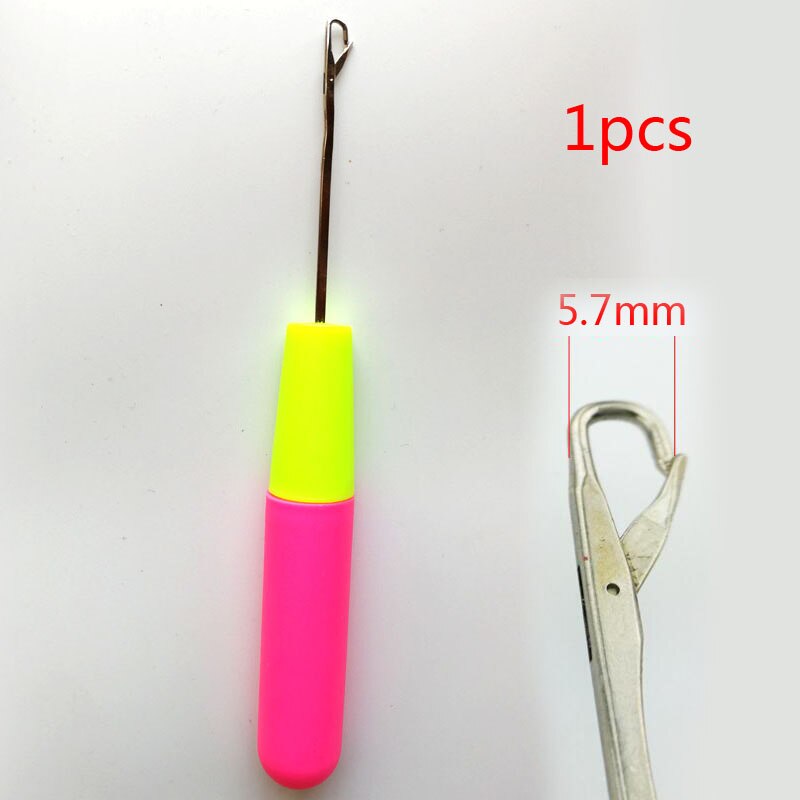 Crochet pour cheveux, Micro anneaux, boucles, perles, tresse, Crochet pour loquet, aiguille en plastique, dreadlock, Crochet pour cheveux tricotés: 1pcs-5.7mm