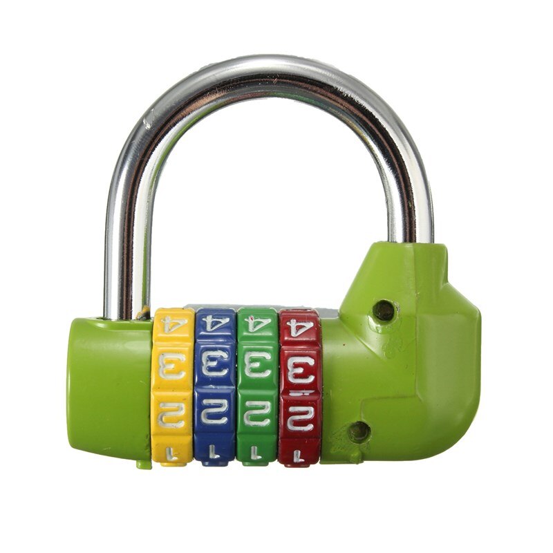 MTGATHER Resettable Digit Number Code Password Combination Padlock Security Safety Lock Top: GREEN