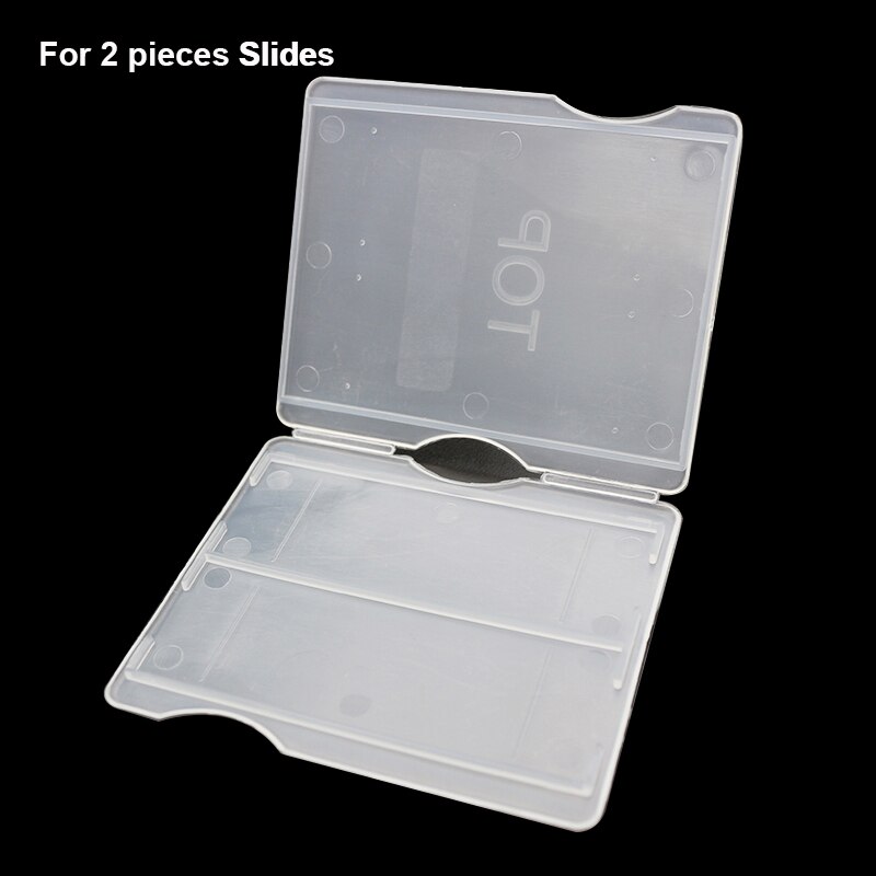 50 pieces Microscope Slides Box Holds 1 or 2 or 3 or 5 pieces Slides Plastic Mailers Box Slide Storage: For 2 pieces Slides