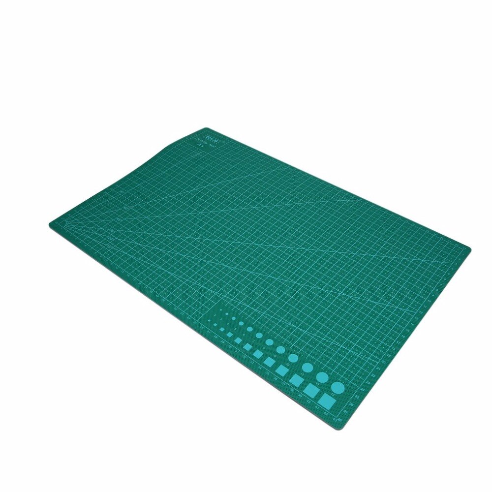 A3 PVC Leather Carving Pad Cutting Mat Grid Lines Craft Card Paper Board Cut Pad Handbook DIY Cutting Double-Sided 45*30CM