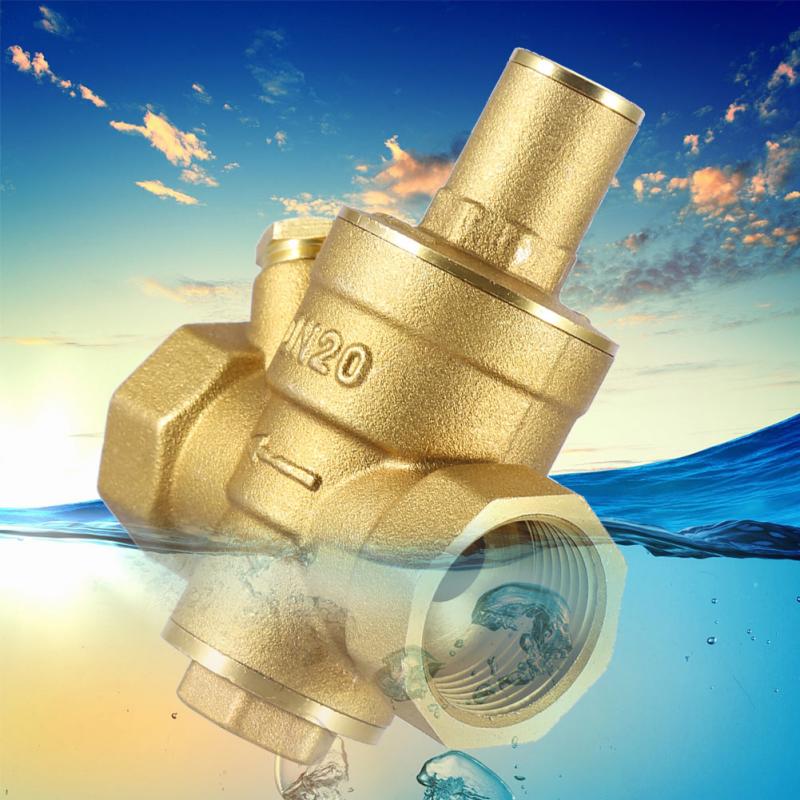 Dn20 3/4 "messing vandtryksregulator reducer justerbar reduktionsventil hydraulisk ustabilitet/vandrenser 1.6 mpa