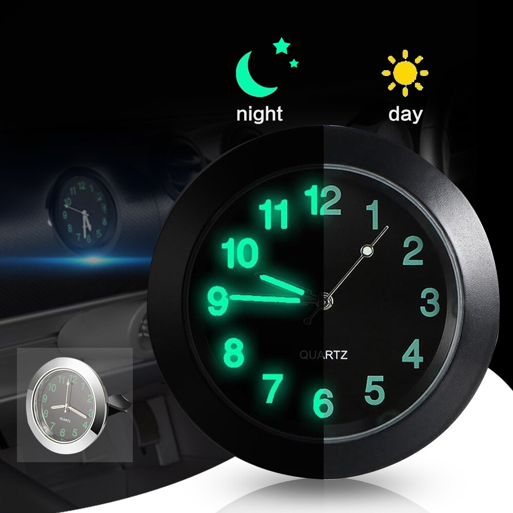 Car Thermometer Clock Car Electronic Watch Quartz High and Low Temperature
