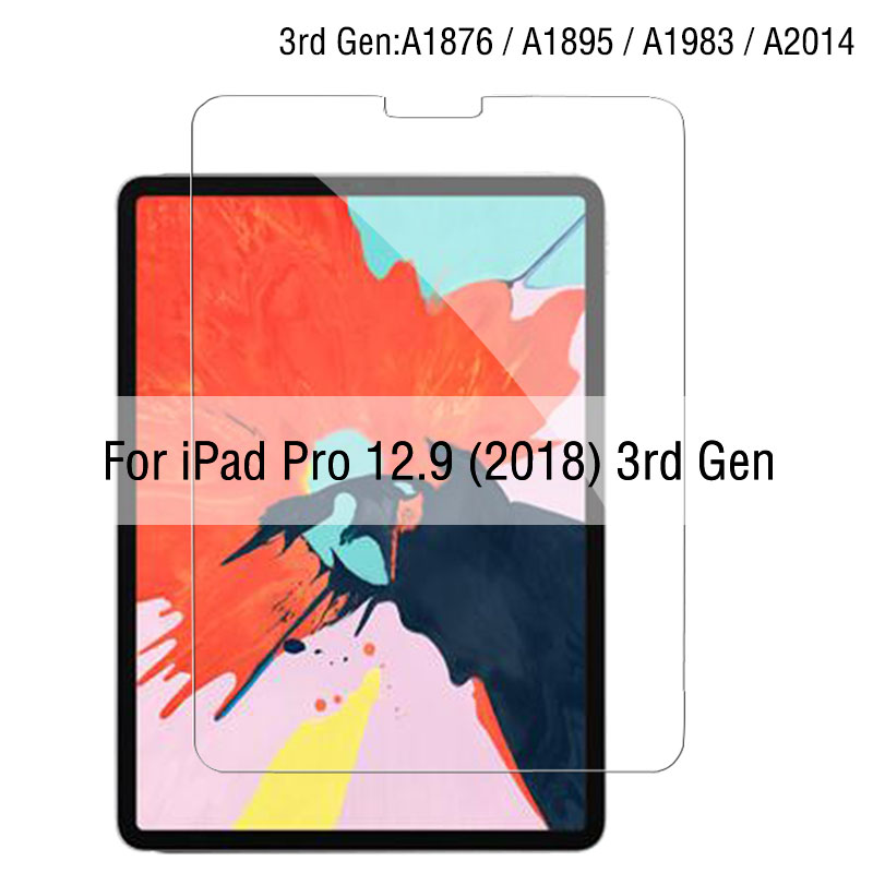 Dla Ipad Mini 6 2021 8.3 9th 9 5 Pro 11 12.9 ochraniacz ekranu ze szkła hartowanego dla Ipad powietrza 4 3 2 2020 10.2 8 8th 6th akcesoria: Pro 12.9 (2018)