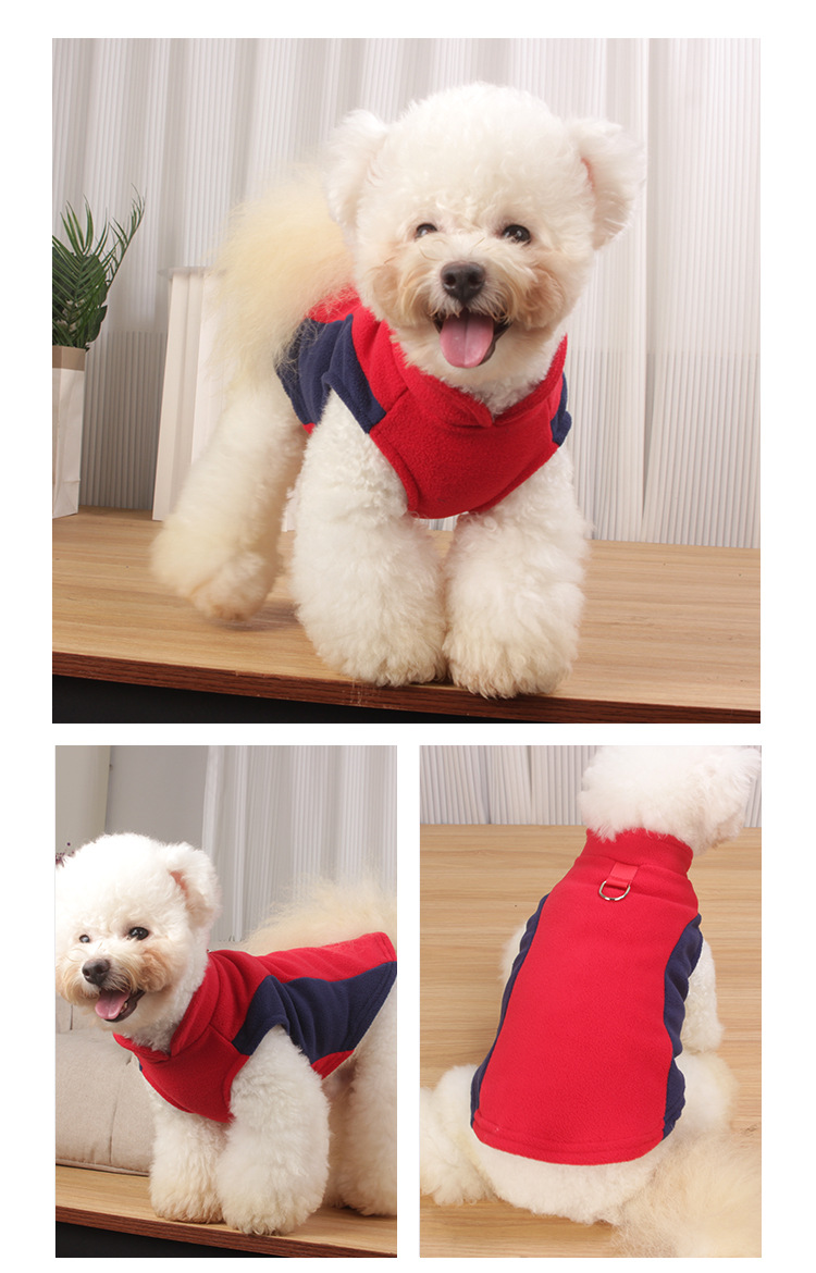 Gilet polaire pour chien, pull , veste polaire pour chien, vêtements d'hiver pour petits et moyens chiens, manteau par temps froid, vêtements pour animaux de compagnie