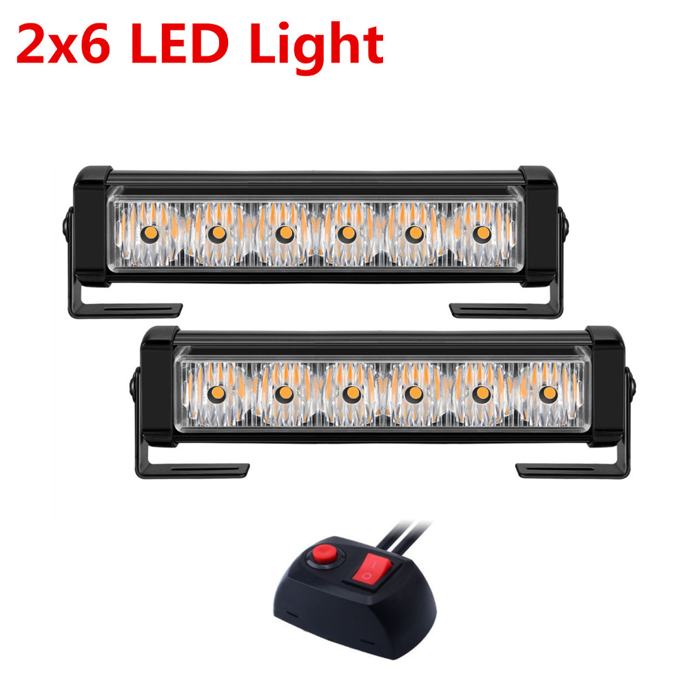 12V LED verkehrs Signal notfall warnung blinkt licht Polizei Fahrzeug Auto Strobe Lichter Auto Kühlergrill-lampe Bar